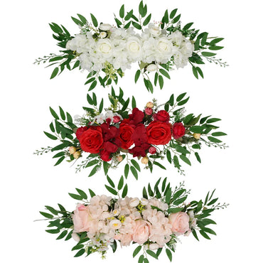 Artificial Wedding Arch Flowers Wedding Flower Garlands Silk Rose Flower Swag Floral For Wedding Arch Table Door Wall Decoration