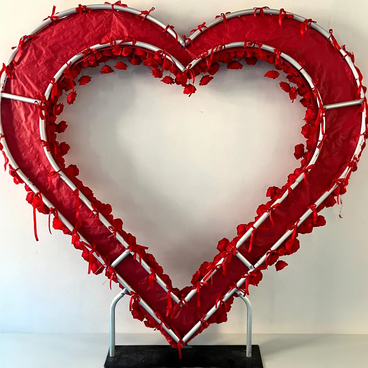 Heart Shaped Premium Rose Flower Arch Backdrop