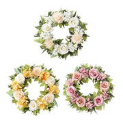 Handmade Silk Rose Door Wreath