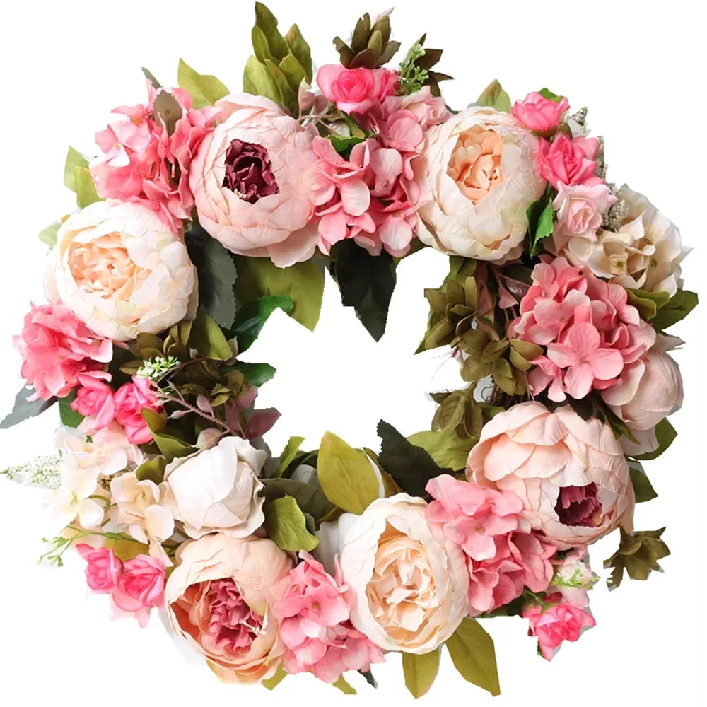 Peony Floral Door Wreath
