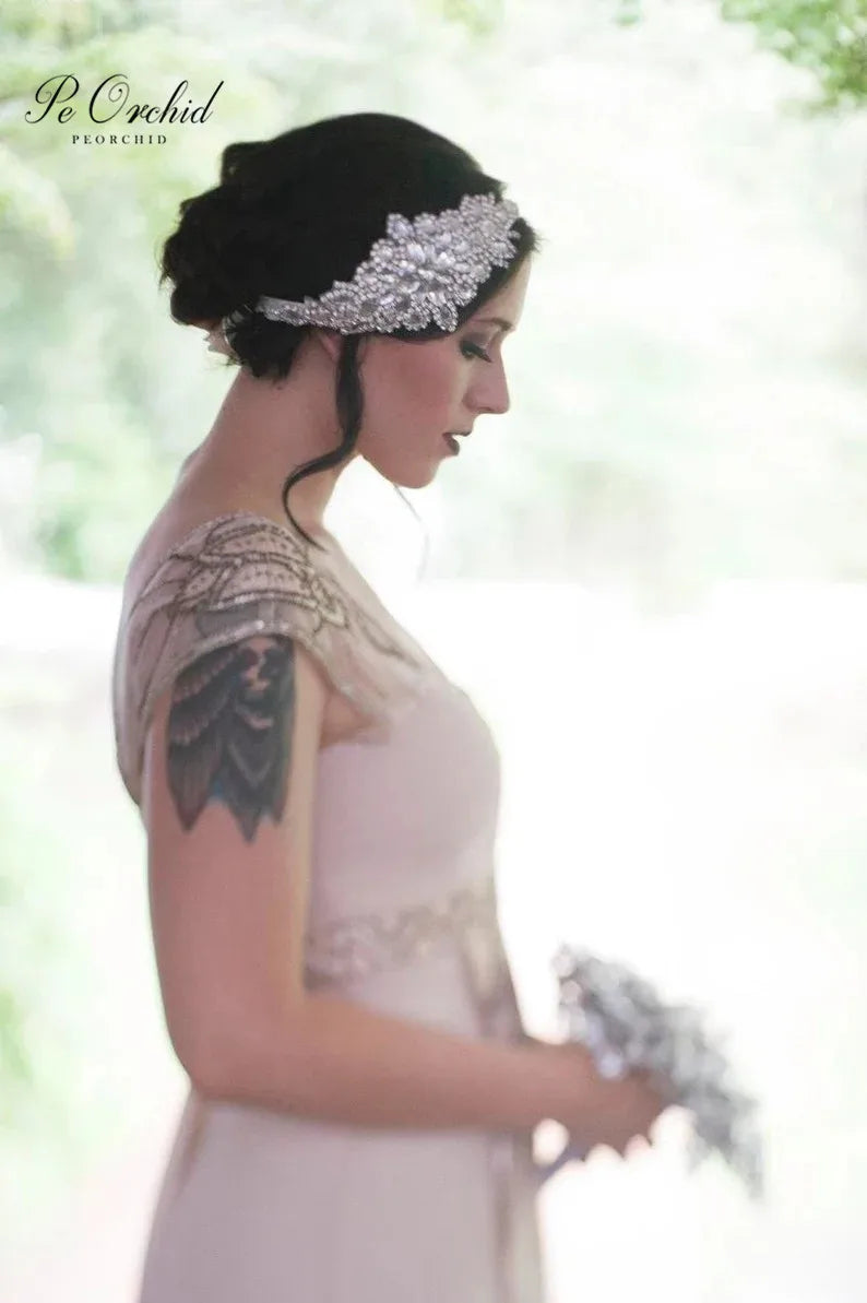 Gatsby Rhinestone Bridal Headband