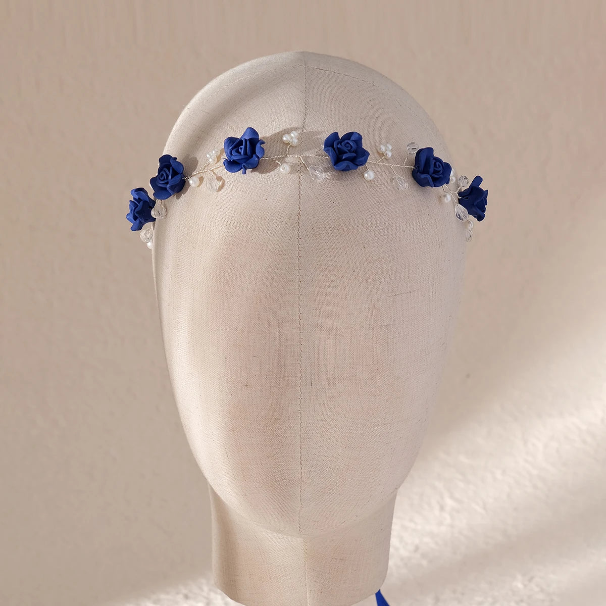 Elegant Rose Pearl Hair Headband