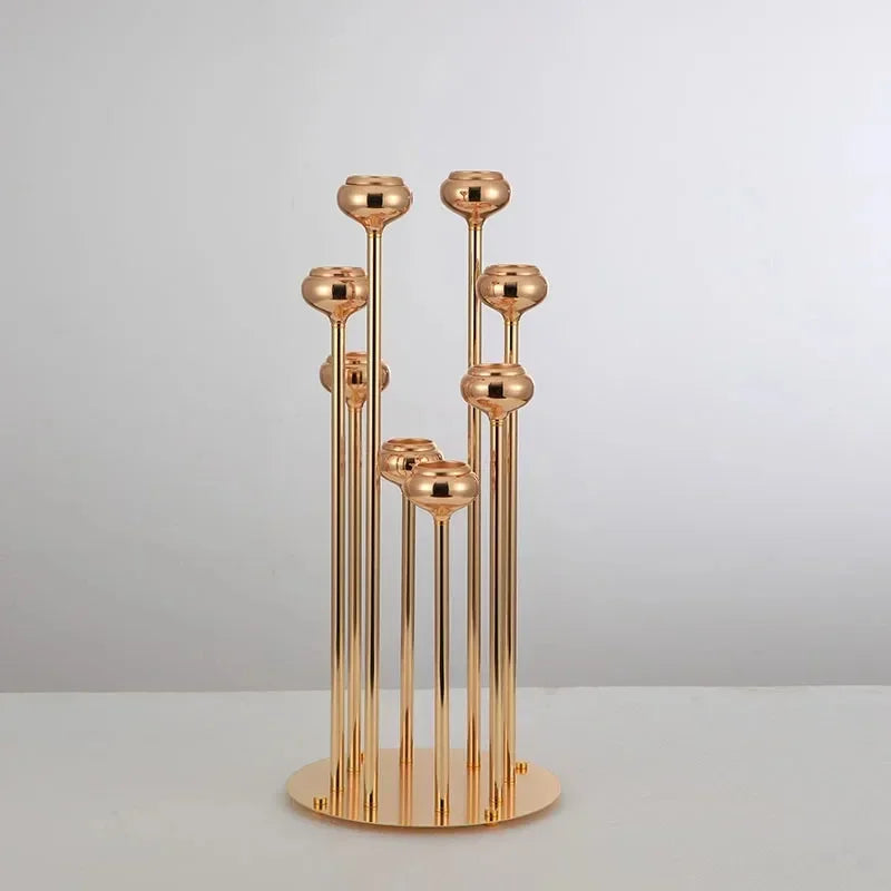 Modern Gold Candle Holder Set