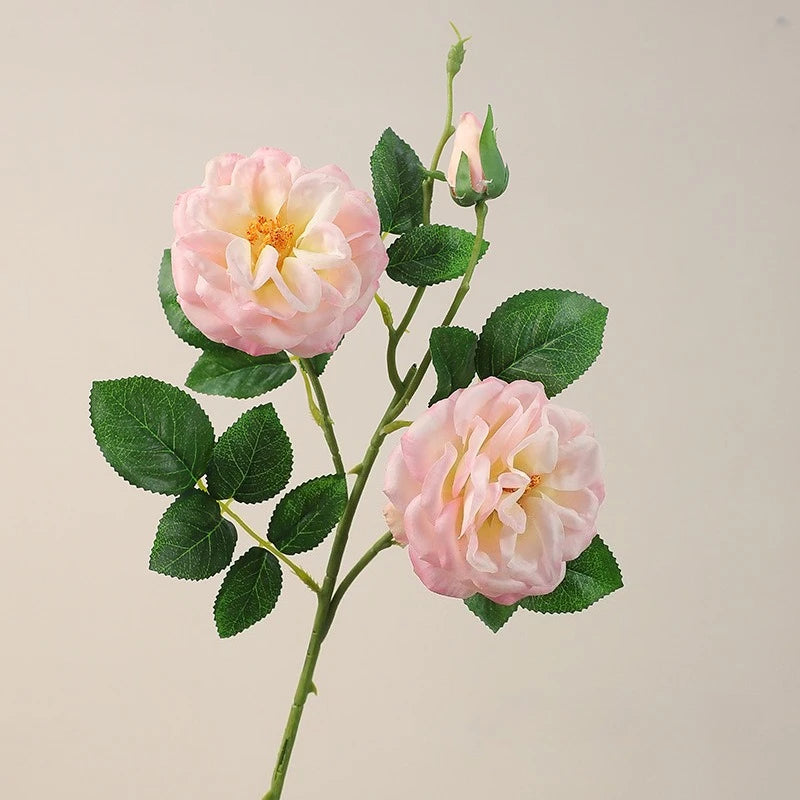 25in Artificial Garden Rose Stems