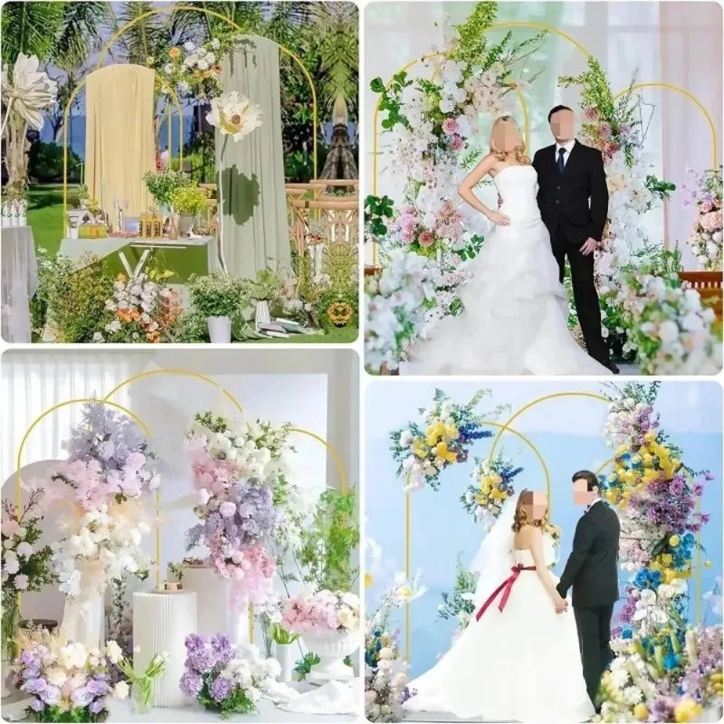 Gold Wedding Arch Stand Event Backdrop Frame