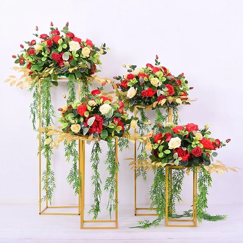 Twist Design Flower Stand Elegant Event Decor