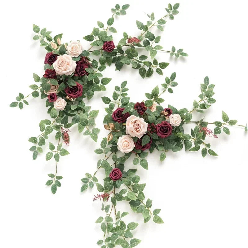 Elegant Rose Flower Decor Wedding Table Accent