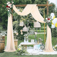 5/10m Wedding Arch Drapes Decorations Sheer Curtains Wedding Backdrop 