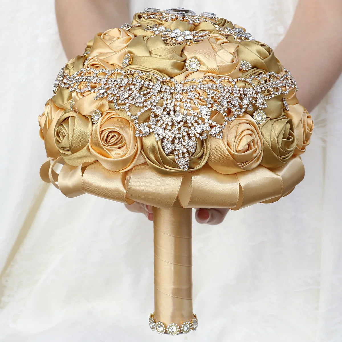 Coral Rose Bridal Bouquet