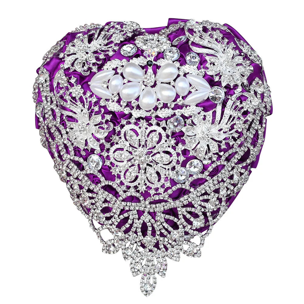 Heart Shape Brooch Bridal Bouquet