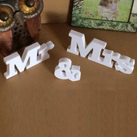 Wedding Anniversary Wedding Decoration Letter Ornament Wedding Table Mr & Mrs Mr & Mrs Signs Venue Decorations
