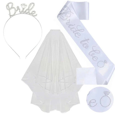 3pcs Wedding Engagement Party Bridal Shower Decorations Supplies Bride