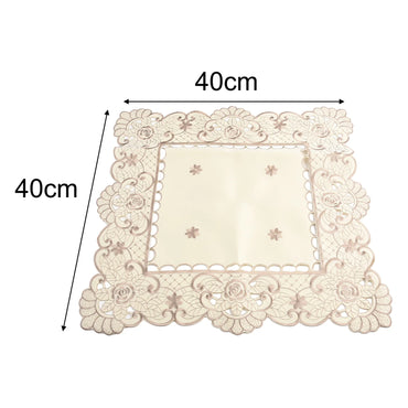 Table Cloth White European Embroidered Lace Tea Table Cloth Lace TV Cabinet Covers Floral Tablecloth Wedding Party Satin Fabric