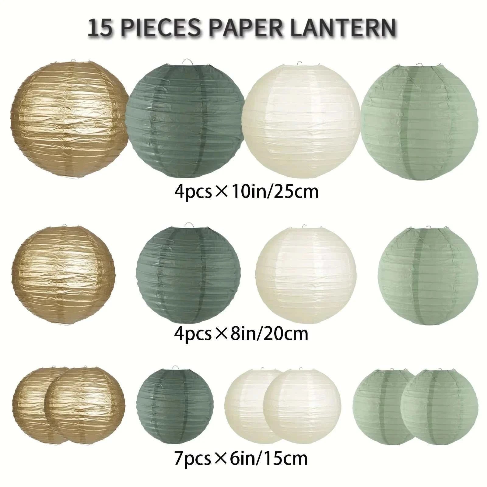Sage Paper Lantern Wedding Decoration Background Retro Green Lantern S