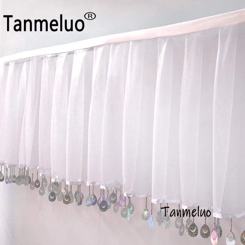 10Meter Long White Roof Drapery Panels Sheer Tutu Fabric Voile Ceiling