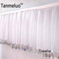 10Meter Long White Roof Drapery Panels Sheer Tutu Fabric Voile Ceiling