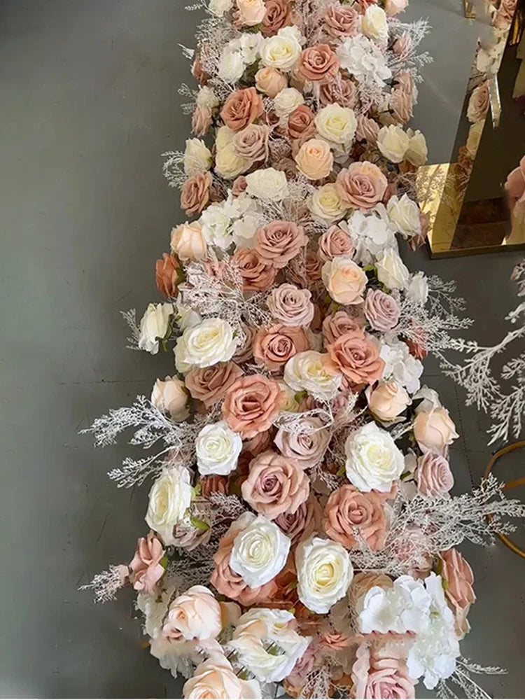 Champagne Floral Ball Wedding Centerpiece Decor