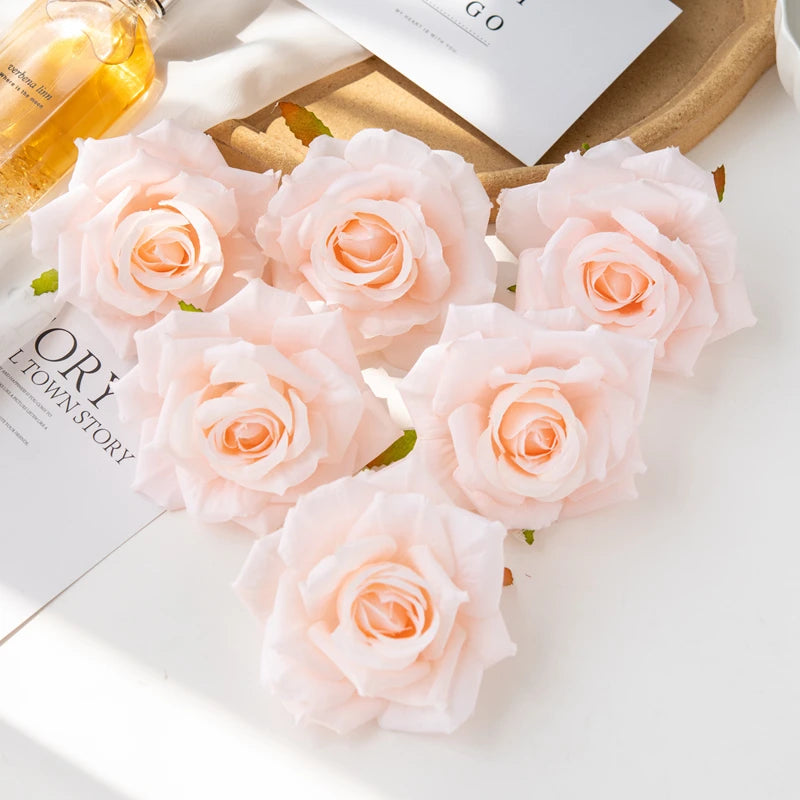 Silk Rose Heads