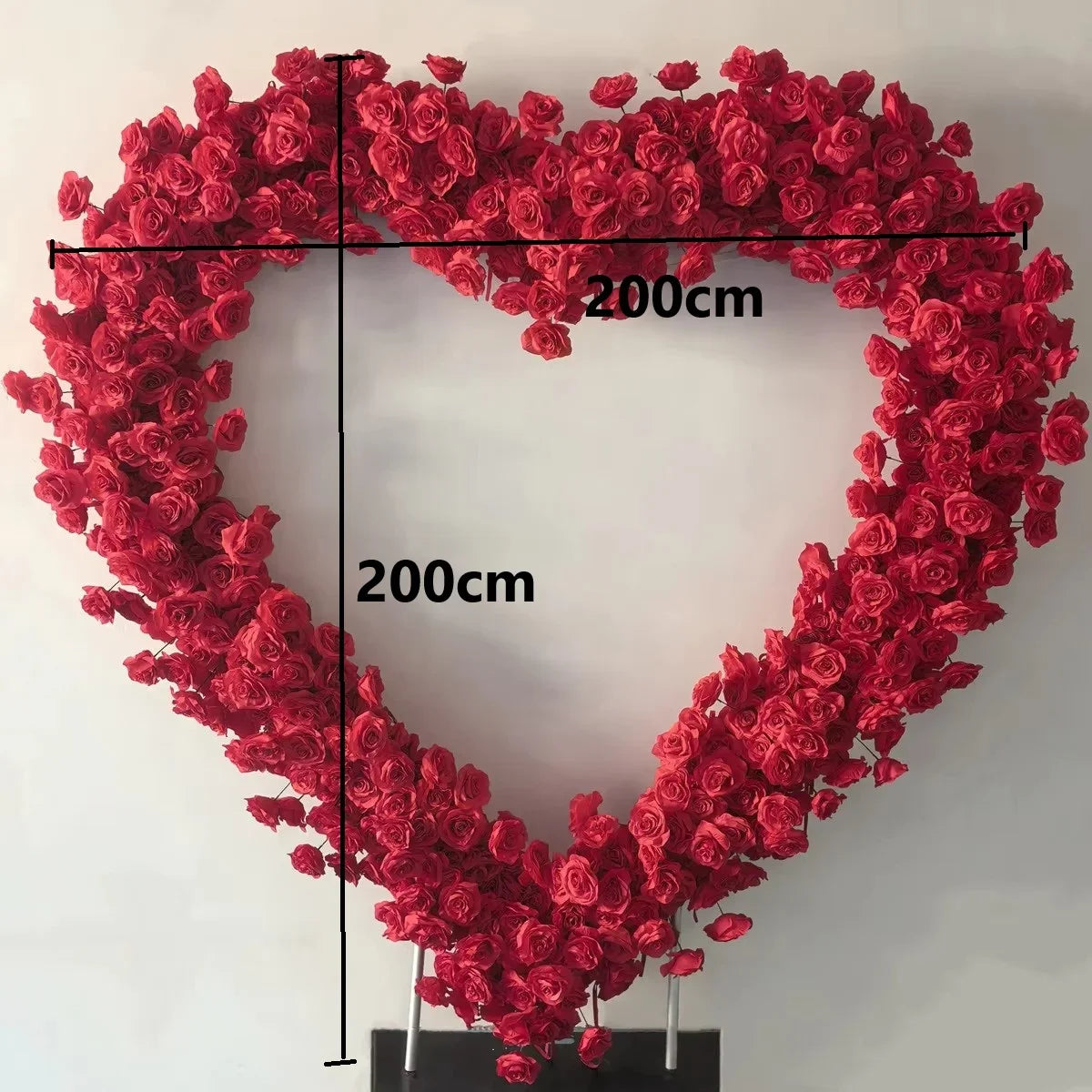 Heart Shaped Premium Rose Flower Arch Backdrop