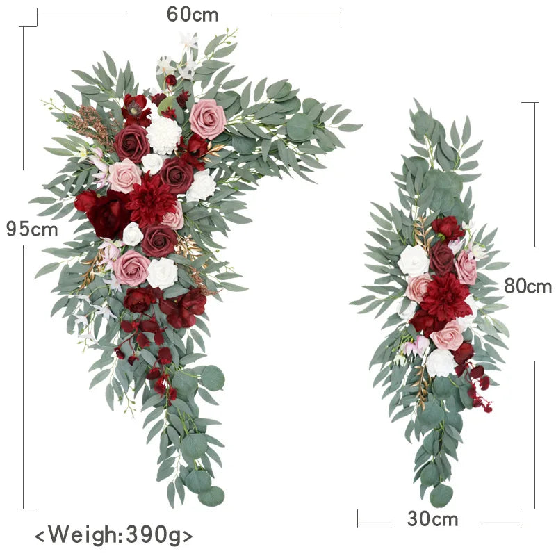Arch Flower Swag Wedding Decoration Rose Floral