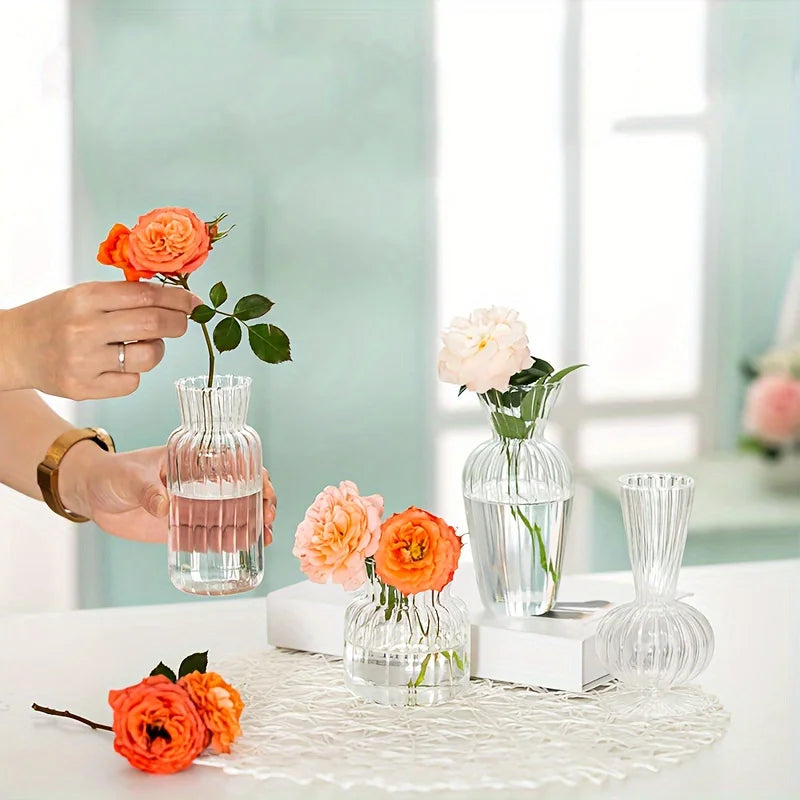 Elegant Mini Glass Vase Centerpiece Decoration