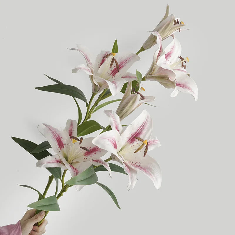 Real Touch Stargazer Lily Stem – Multiple Colors
