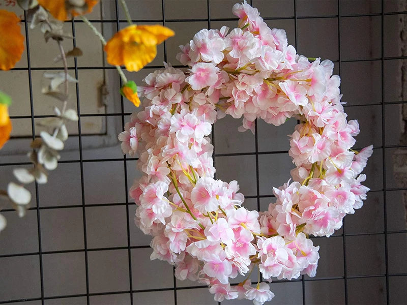 Silk Sakura Blossom Garland Wall Decor Vine