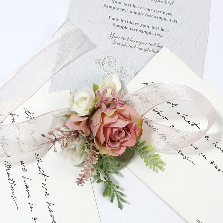 Pink Groom Wedding Boutonniere