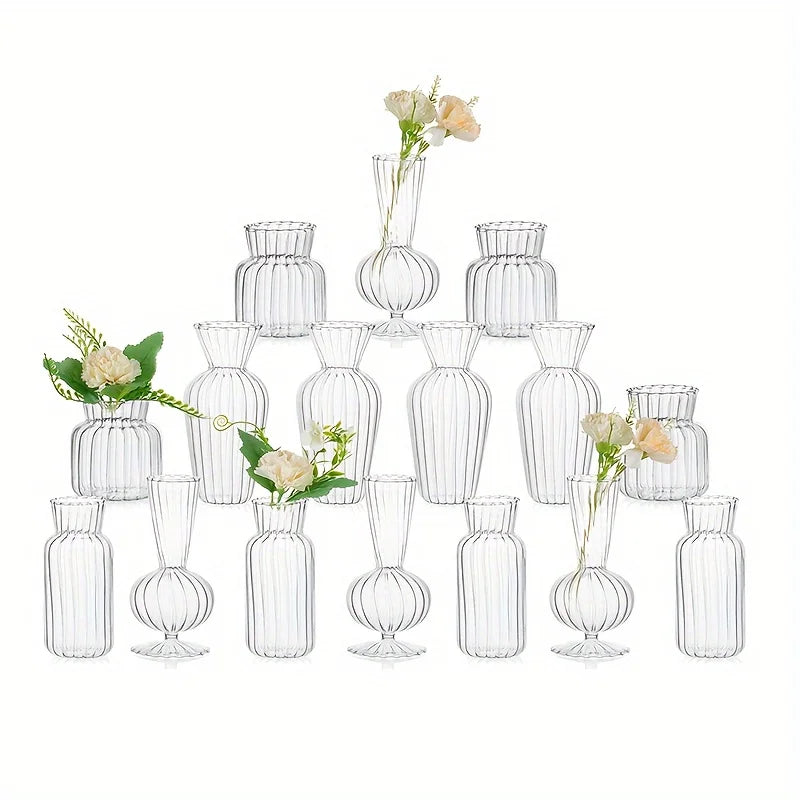 Elegant Mini Glass Vase Centerpiece Decoration