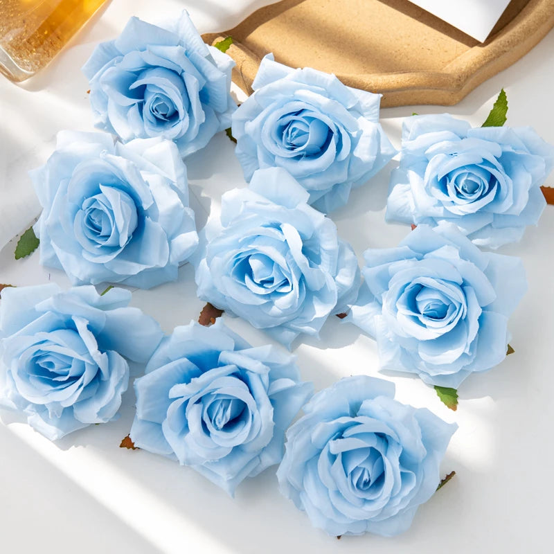 Silk Rose Heads