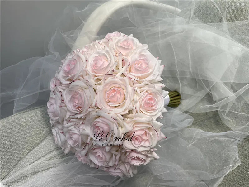 Pink Rose Bridal Bouquet