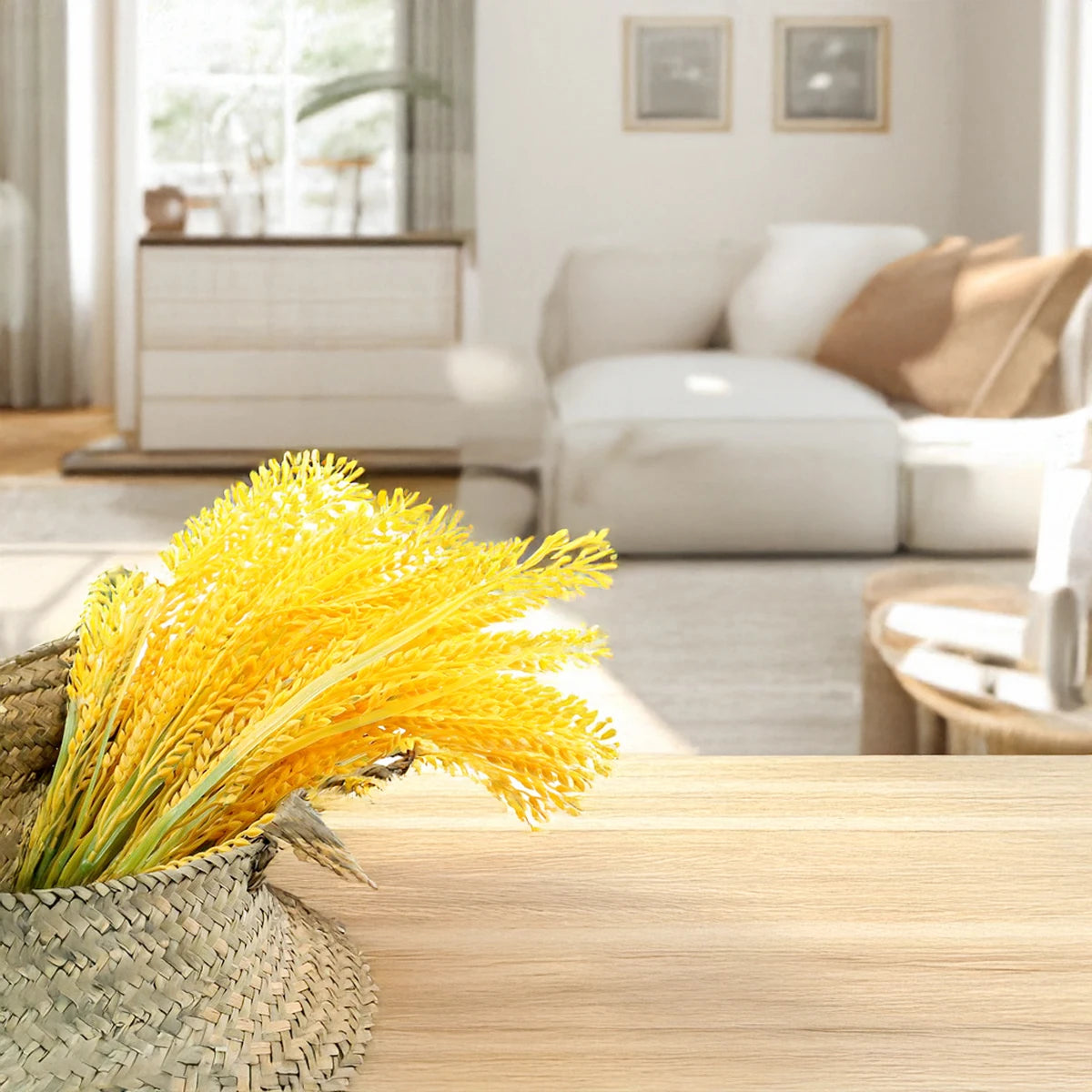 16in Artificial Wheat Decor