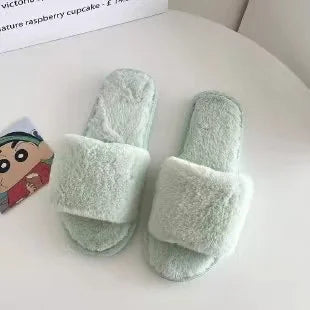 Personalized Fluffy Slippers For the Wedding Party