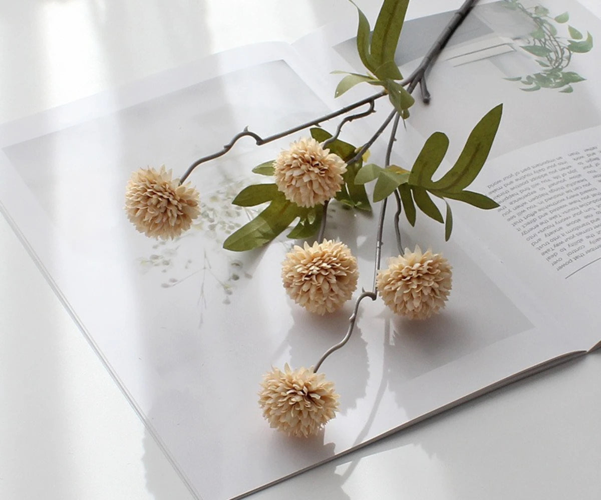 Autumn Dandelion Decorative Flower Stem