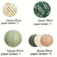 Sage Paper Lantern Wedding Decoration Background Retro Green Lantern S