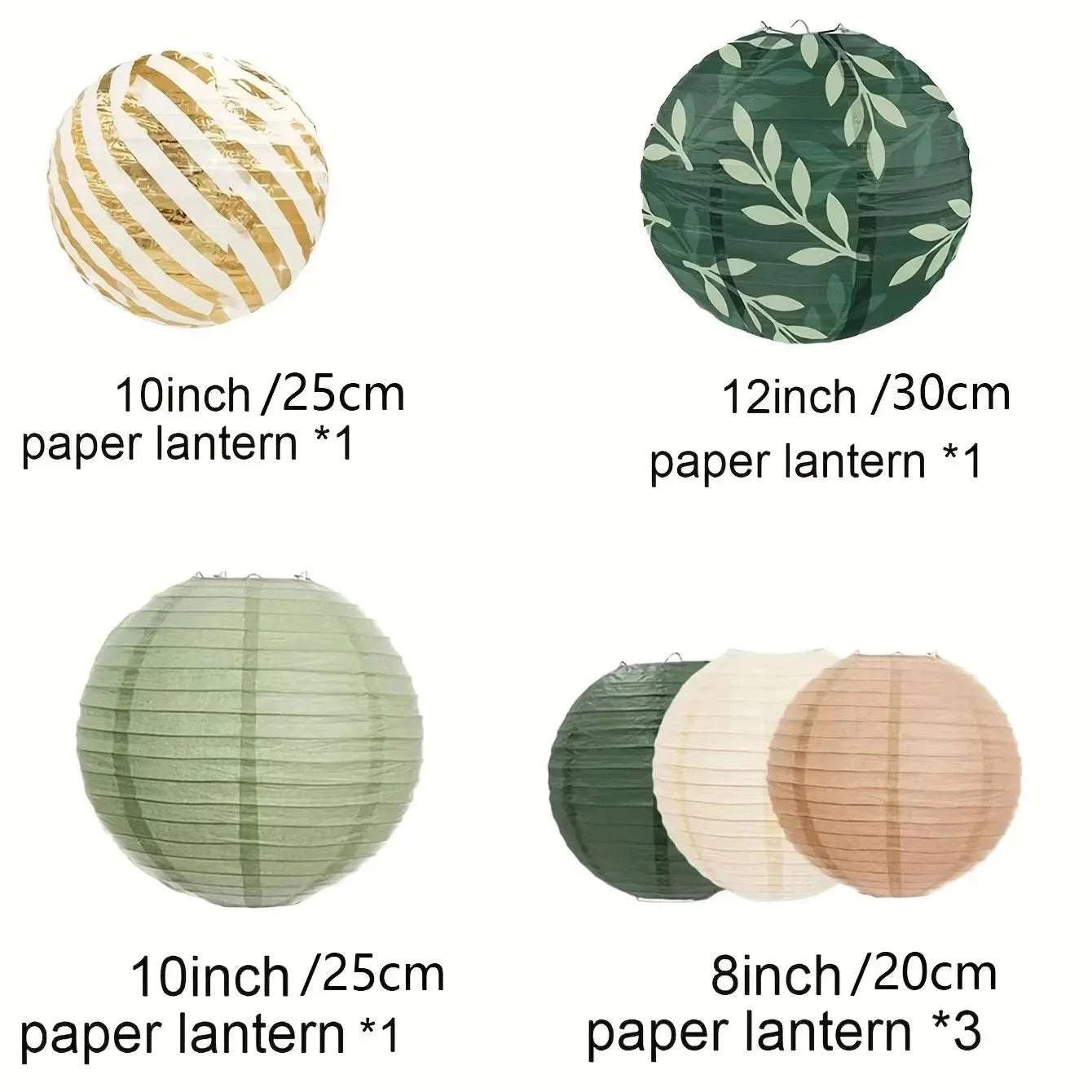 Sage Paper Lantern Wedding Decoration Background Retro Green Lantern S