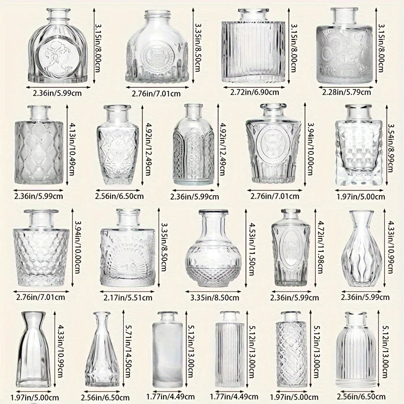 Modern Mini Glass Vase Home Table Decoration
