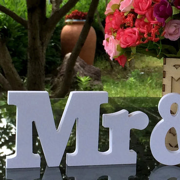Wedding Anniversary Wedding Decoration Letter Ornament Wedding Table Mr & Mrs Mr & Mrs Signs Venue Decorations