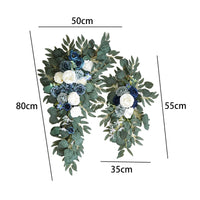 Large 2Pcs Artificial Flower Swag Floral Swag Garland Wedding Arch Flowers Kit for Sign Rustic Artificial Floral Swag Arch Decor