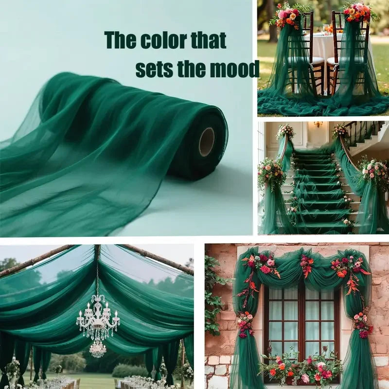 Soft Mesh Tulle Fabric for Event Decoration
