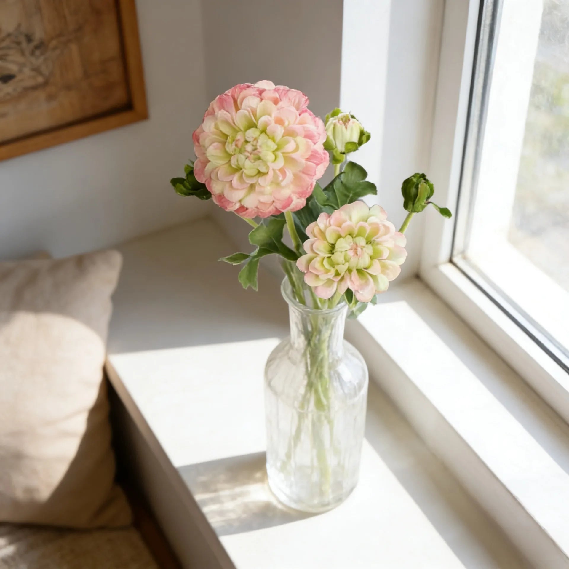 20.9in Artificial Dahlia Flower Stem