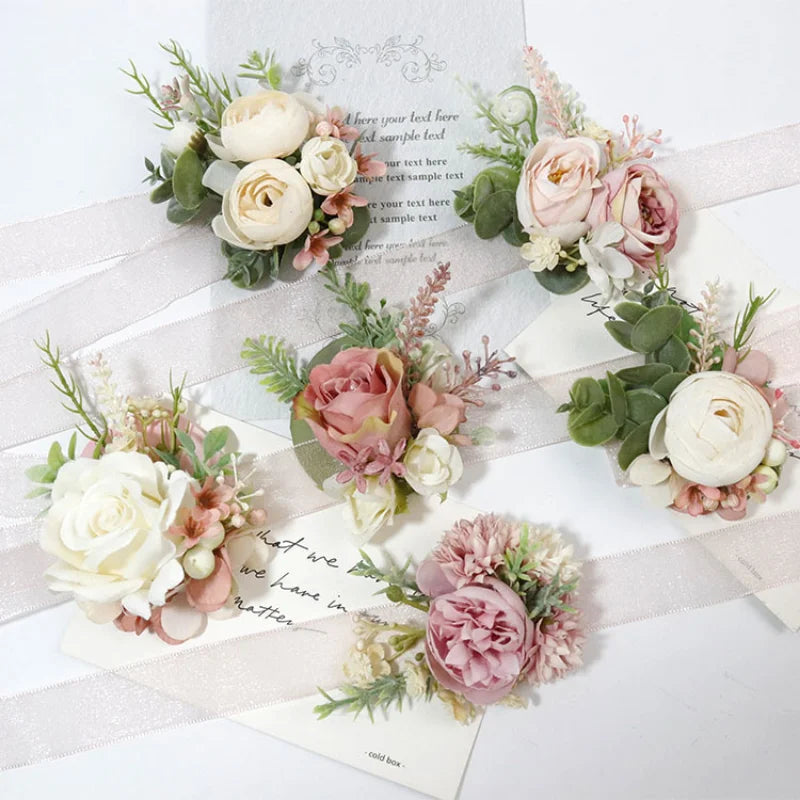 Pink Groom Wedding Boutonniere