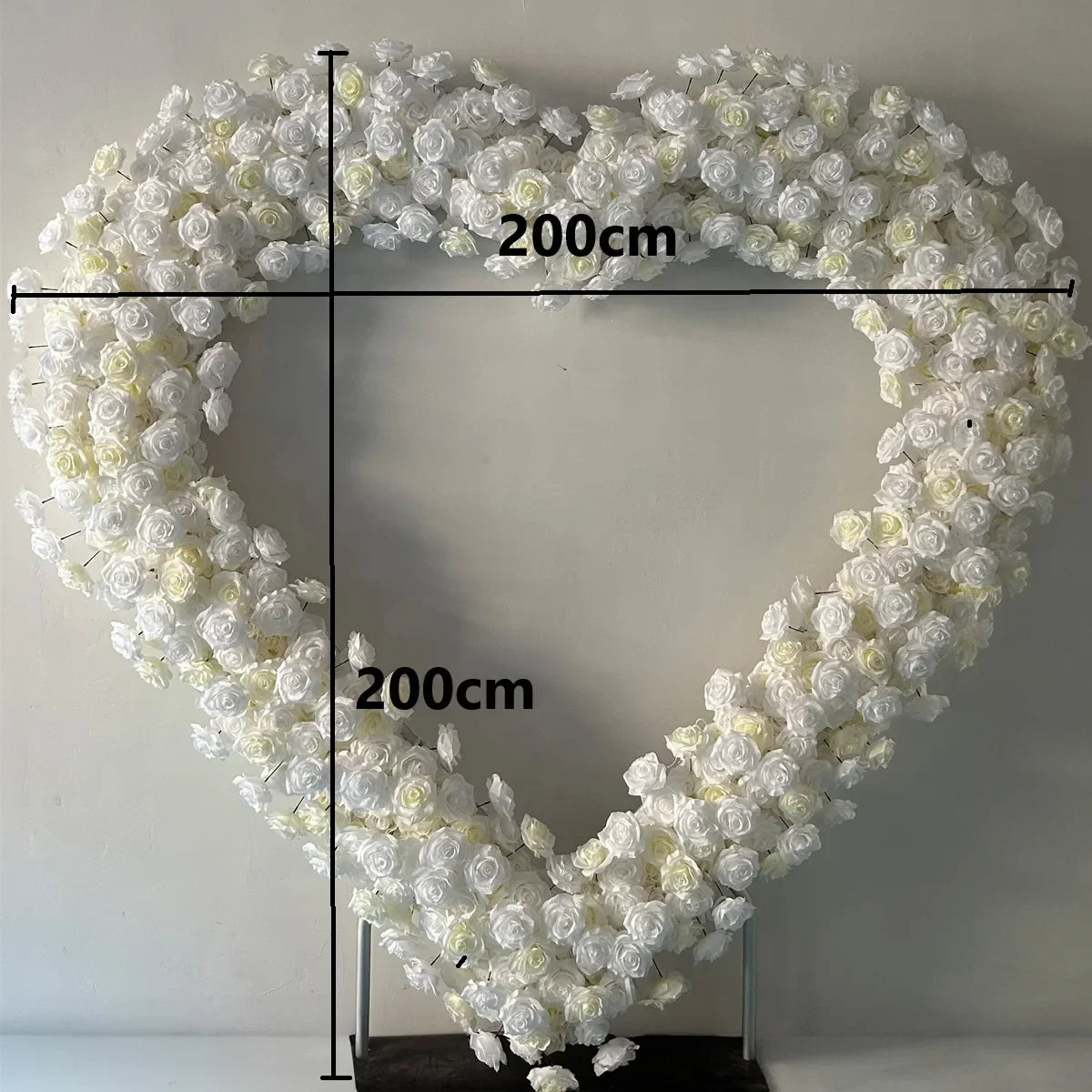 Heart Shaped Premium Rose Flower Arch Backdrop