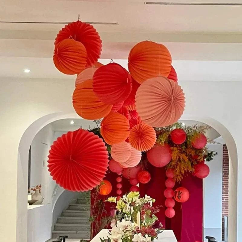 Chinese Lanterns Wedding Events Holiday Celebration Showcase Window Ha