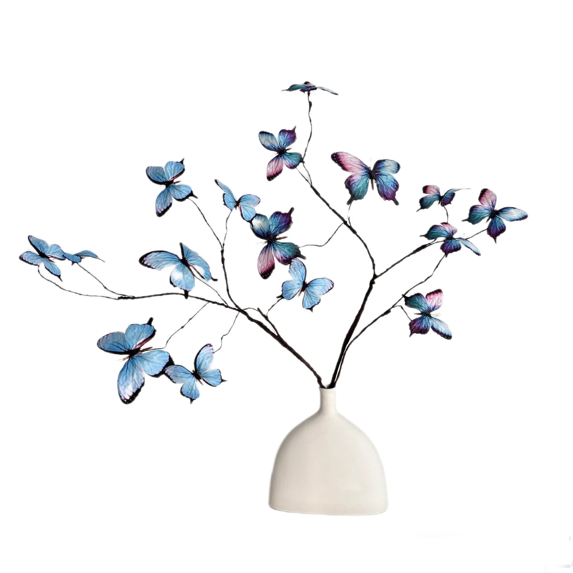 Faux Butterfly Flower Arrangement Decor