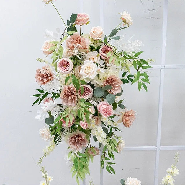 Romantic Blush Garden Wedding Floral Arrangements