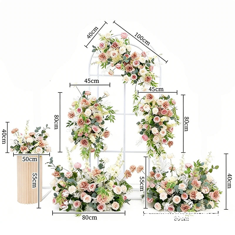 Romantic Blush Garden Wedding Floral Arrangements