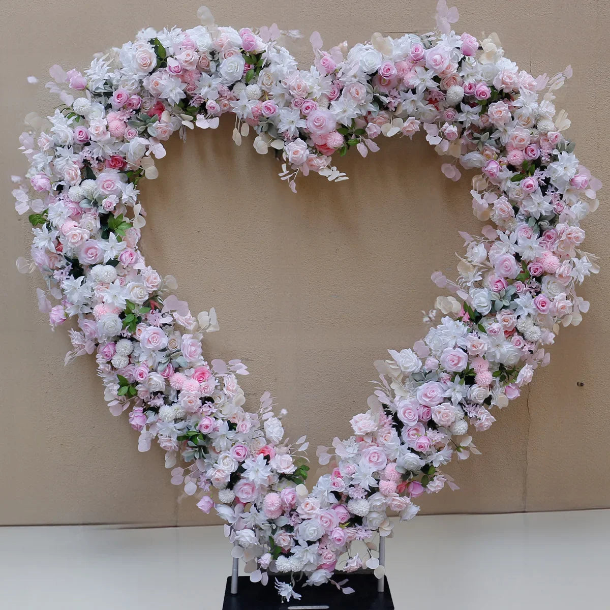 Heart Shaped Premium Rose Flower Arch Backdrop