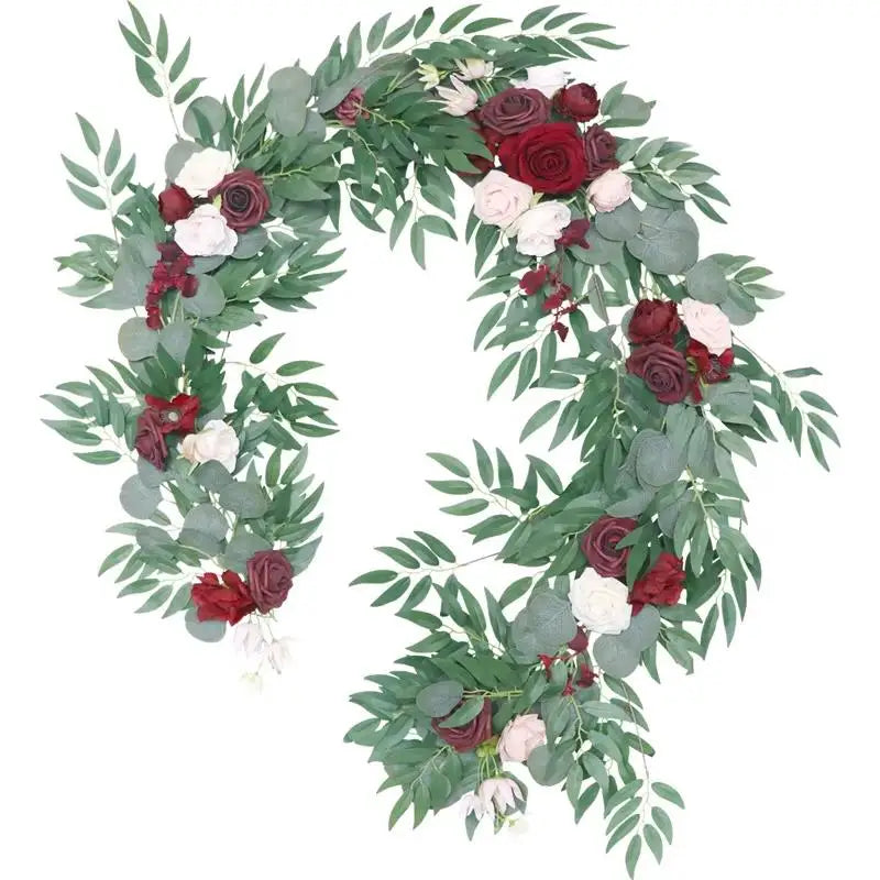 Long Eucalyptus Garland Wedding Table Centerpiece