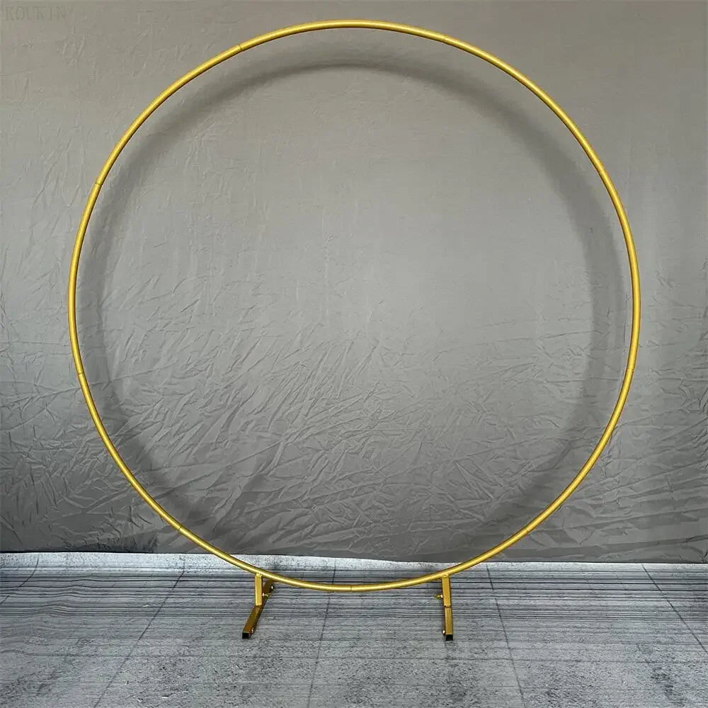 Wedding Iron Ring Arch Backdrop Decoration Stand